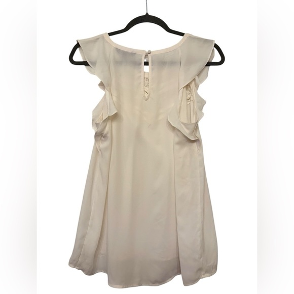 Express Flutter Sleeve Embroidered Lace Top - Picture 2 of 7